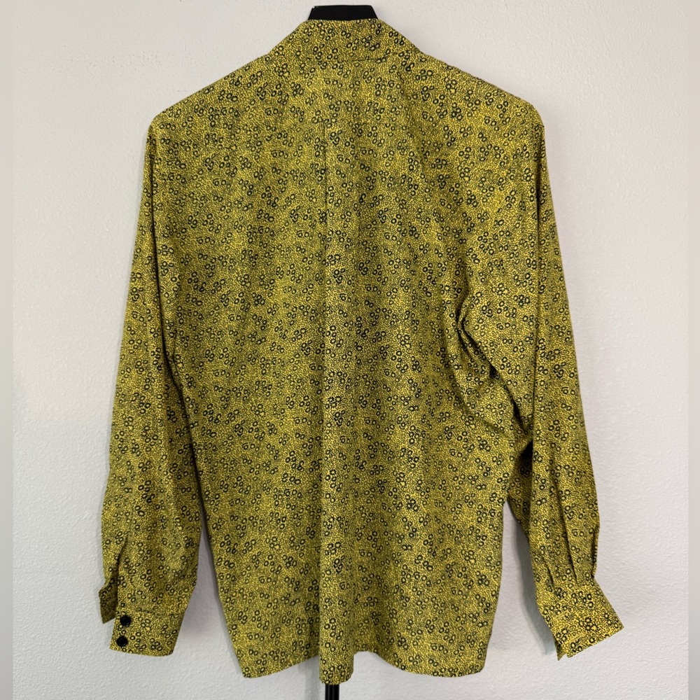 Escada Margaretha Ley Floral Blouse Button Down Designer Luxury Women Size 6 - Picture 6 of 10